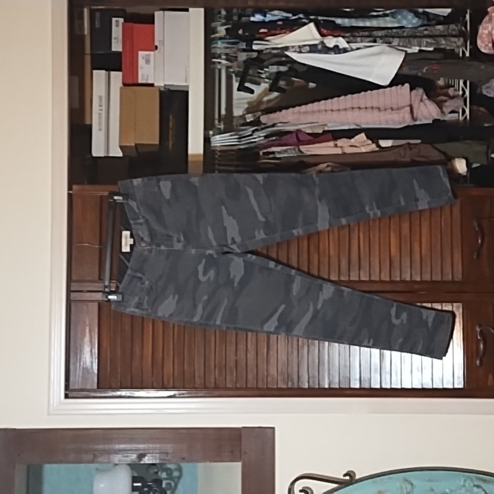 Gray Camo Rewind jeans